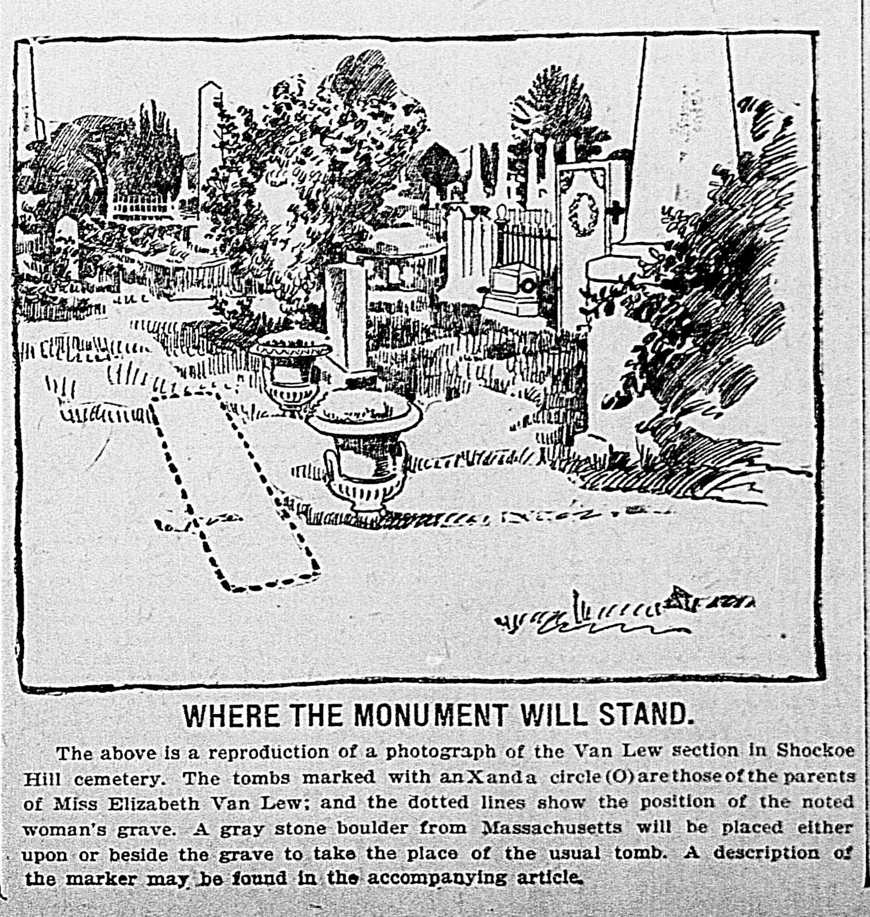 where the monument will stand